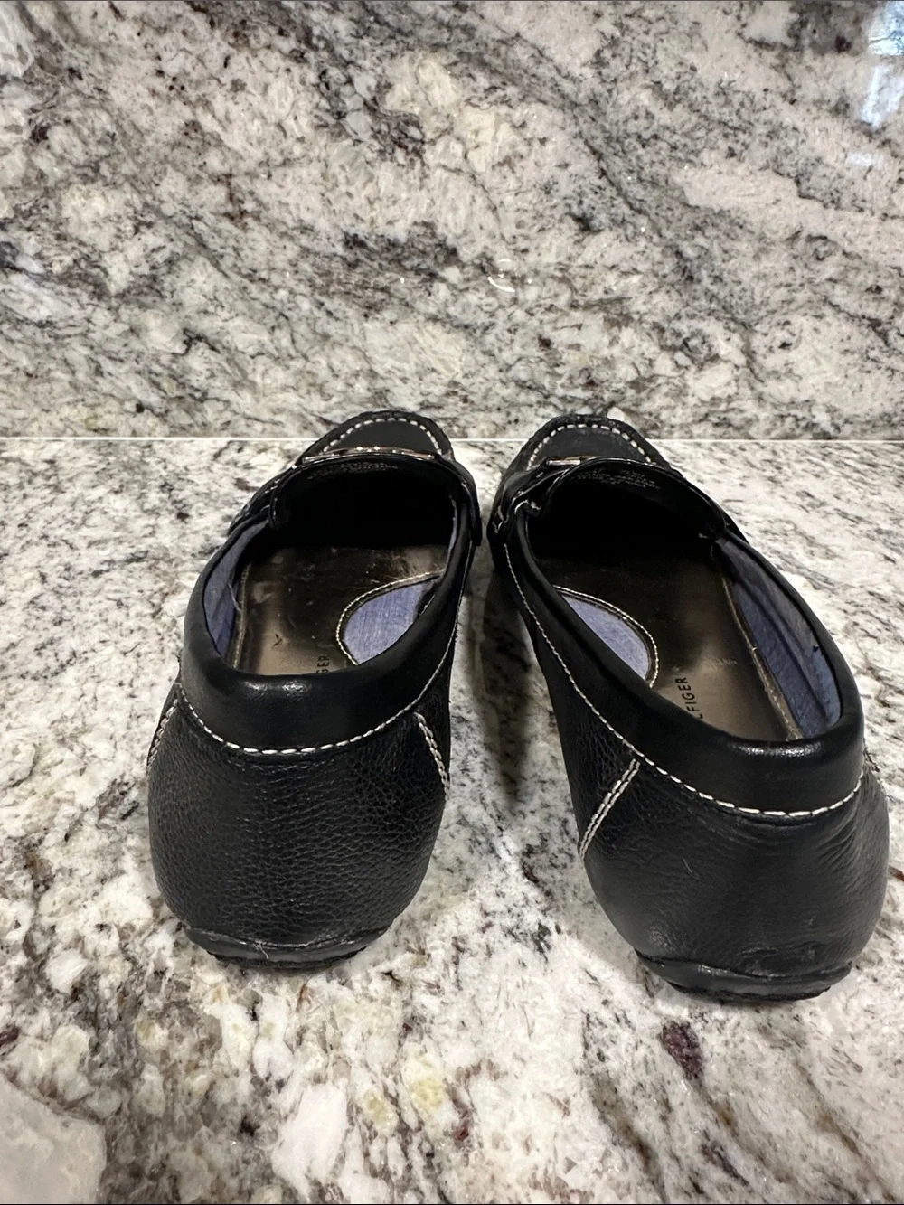 Tommy Hilfiger black leather